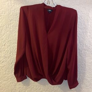 Blouse (wine colored)